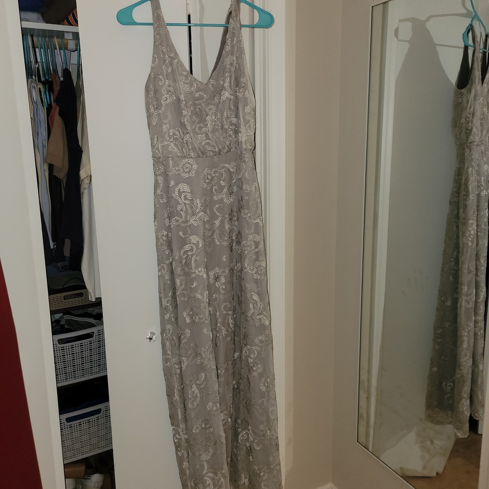 Silver/Gray Marina Prom/Formal Dress Size US 6 Only Worn Once